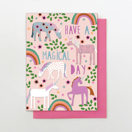 YW010-Stop The Clock-Magical Birthday Unicorns-Card-Young & Wild