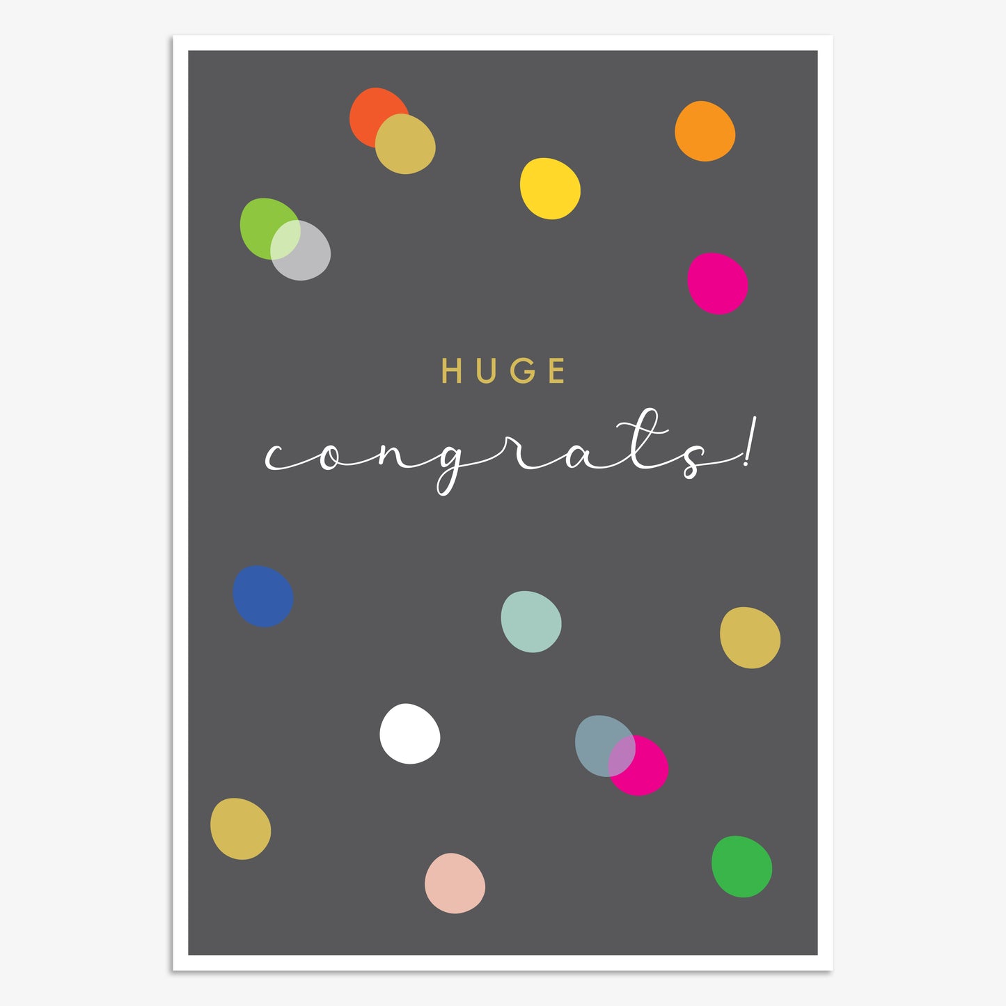 LNA073-Think of Me-Huge Congrats!-Card-Luna