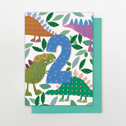 YW034-Stop The Clock-Boy Age 2 Dinos-Card-Young & Wild