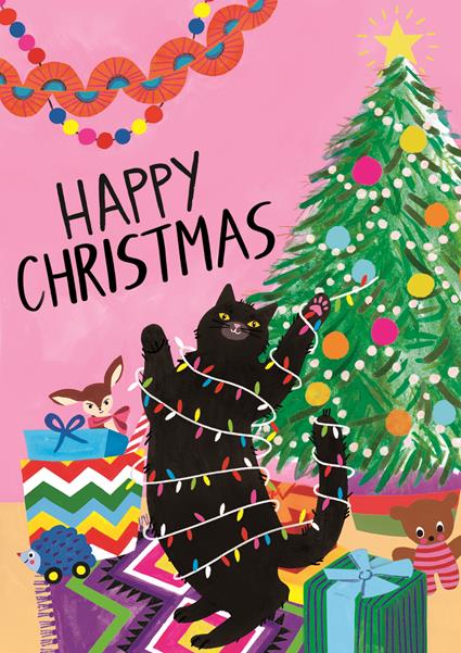 EBX017-Earlybird-Happy Christmas-Xmas Card-Buddy & Betty