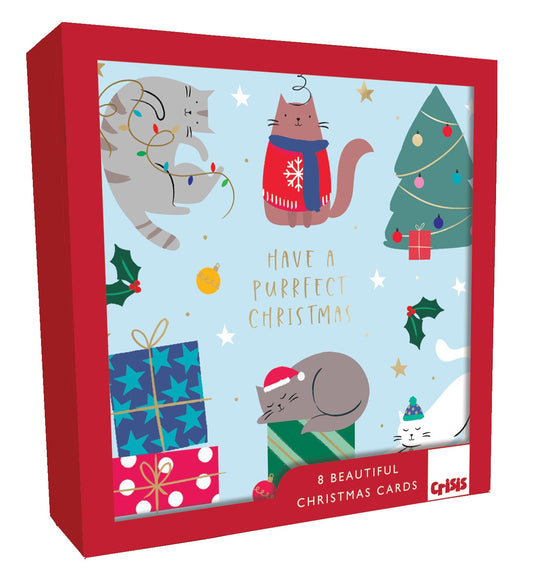 XCR039-Second Nature-Have A Merry Christmas 8Pck Single Design-Xmas Card Pack-Crisis Boxed Cards