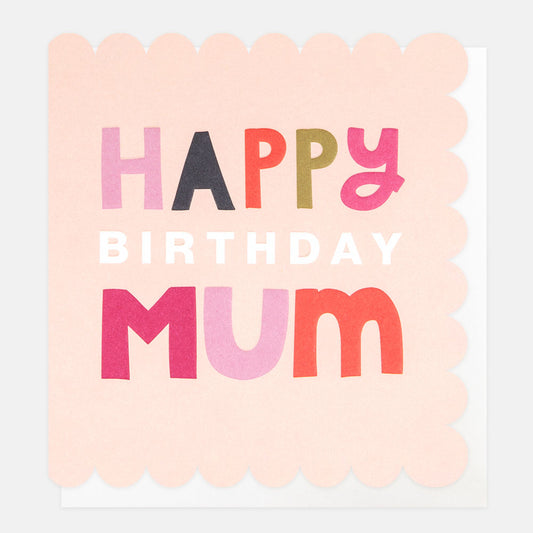 HPW014-Caroline G-Happy Birthday Mum Text-Card-Happy Words