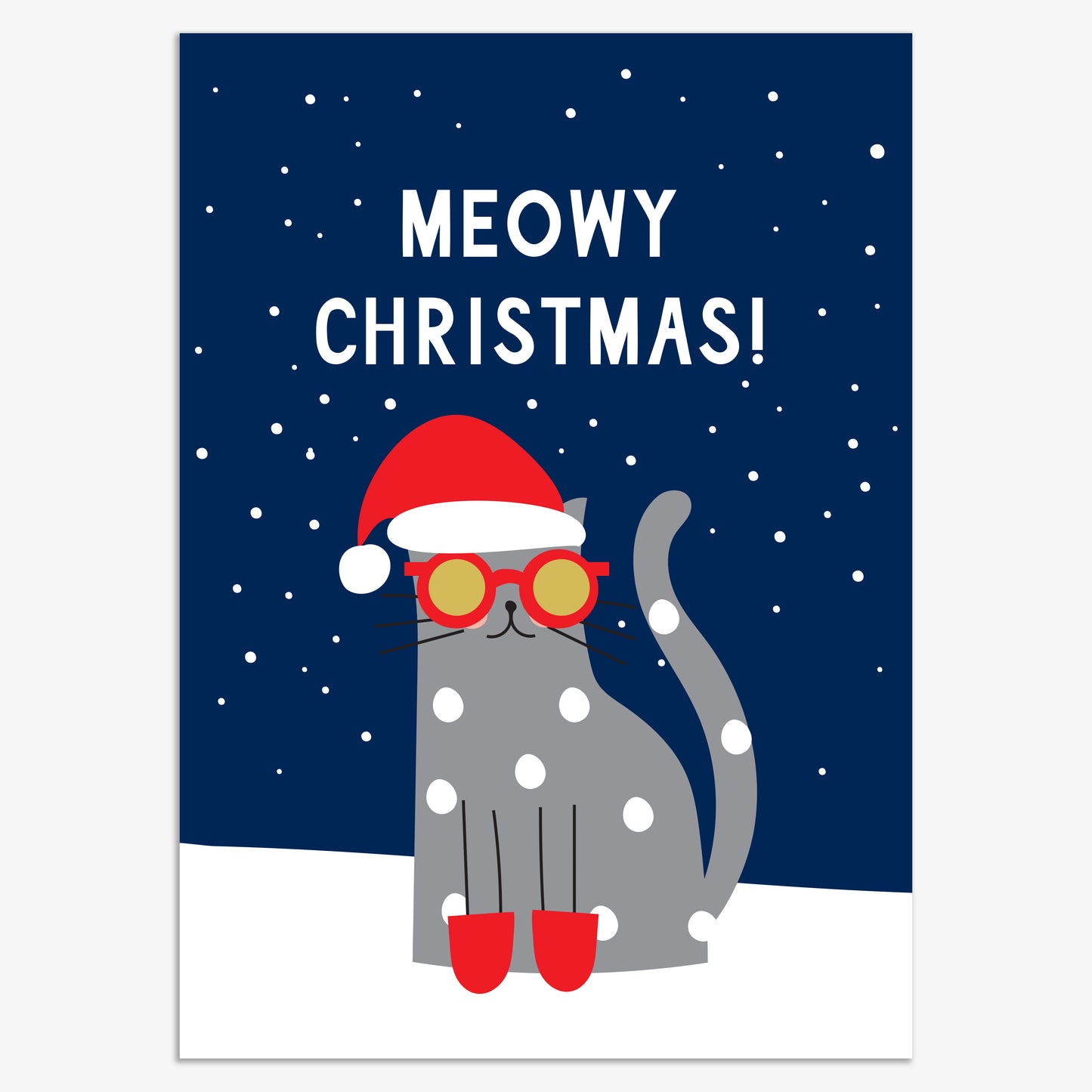 CPX112-Think of Me-Meowy Christmas 8Pck-Xmas Card Pack-Christmas Packs