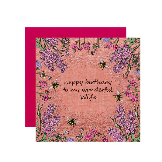 FA060-Apple & Clover-Hb Wife Flowers-Card-Botanicals