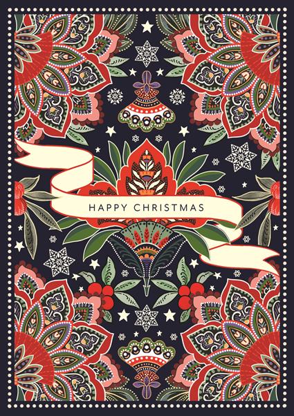 EBX011-Earlybird-Happy Christmas-Xmas Card-Honey