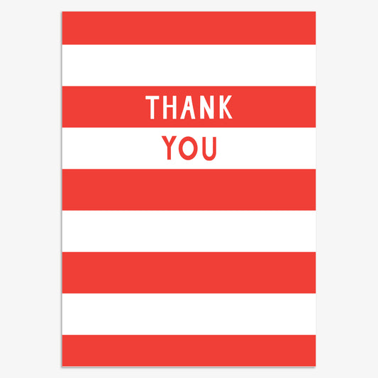 CPX117-Think of Me-Thank You Candy Cane 8Pck-Xmas Card Pack-Christmas Thank You Packs