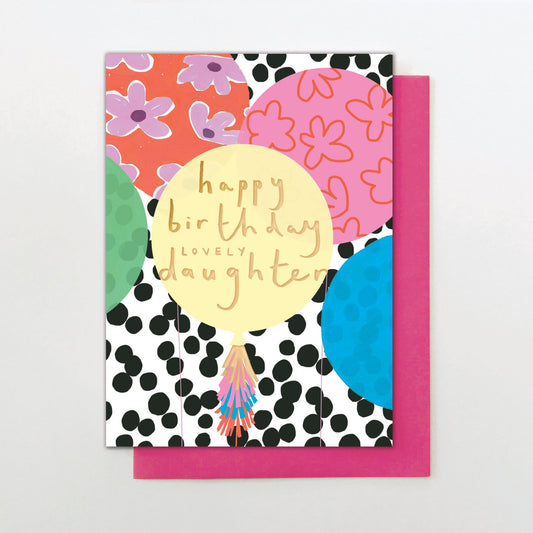 SU025-Stop The Clock-Daughter Birthday Balloons-Card-Super Duper