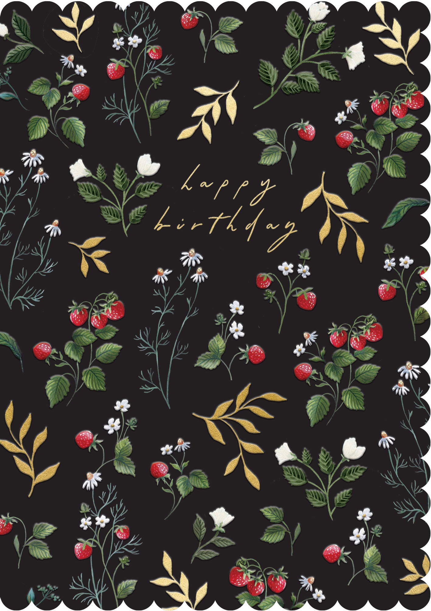 EMI03K-Meraki-Strawberries-Card-Midnight Garden