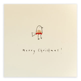 (050)PSC-CRO-Ruth Jackson-Christmas Robin-Xmas Card-Pencil Shavings