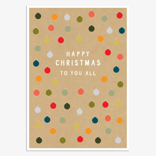 HJX015-Think of Me-To You All-Xmas Card-Holly Jolly