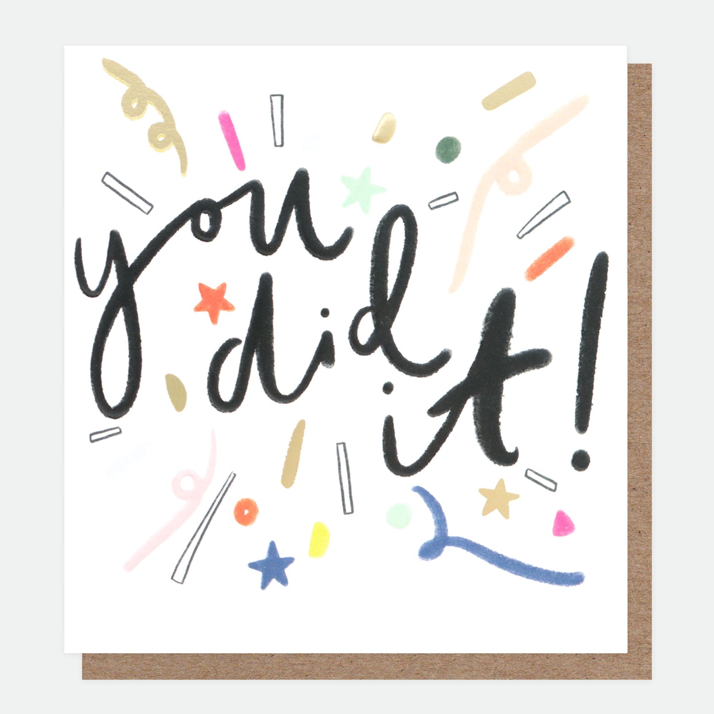 LLN007-Caroline G-You Did It Confetti-Card-Lovely News