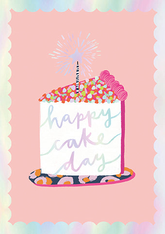 ELH06K-Meraki-Cake Slice-Card-Limoncello