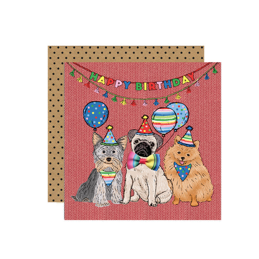 FE003-Apple & Clover-Dog Party Miniatures-Card-Fiesta