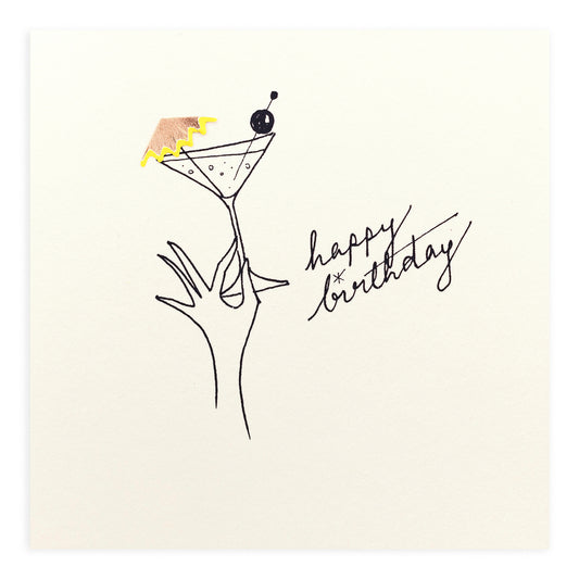 (215)PSC-BMA-Ruth Jackson-Birthday Martini-Card-