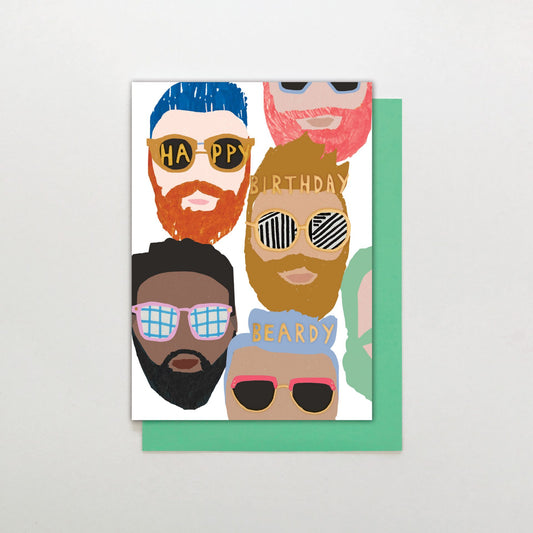 RB009-Stop The Clock-Birthday Beardy-Card-Rainbow