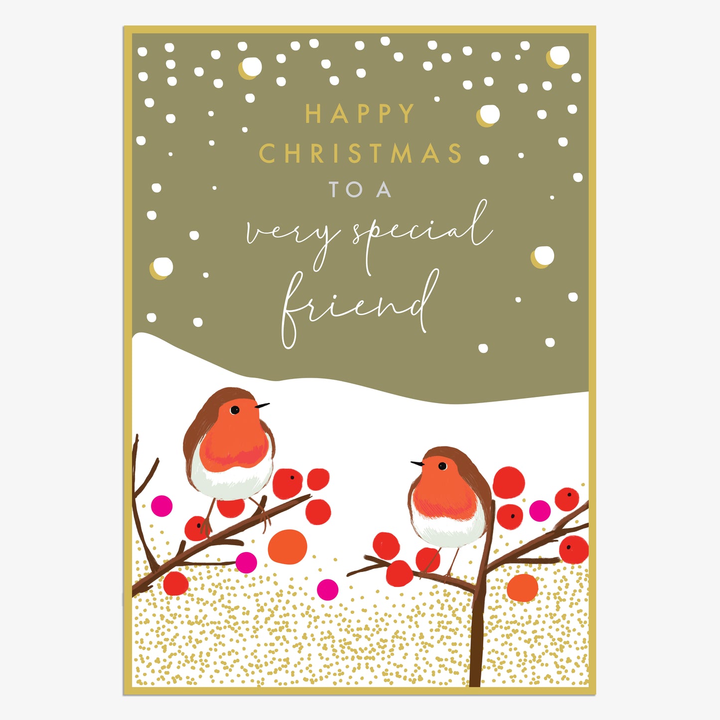 APX016-Think of Me-Very Special Friend-Xmas Card-Aspen