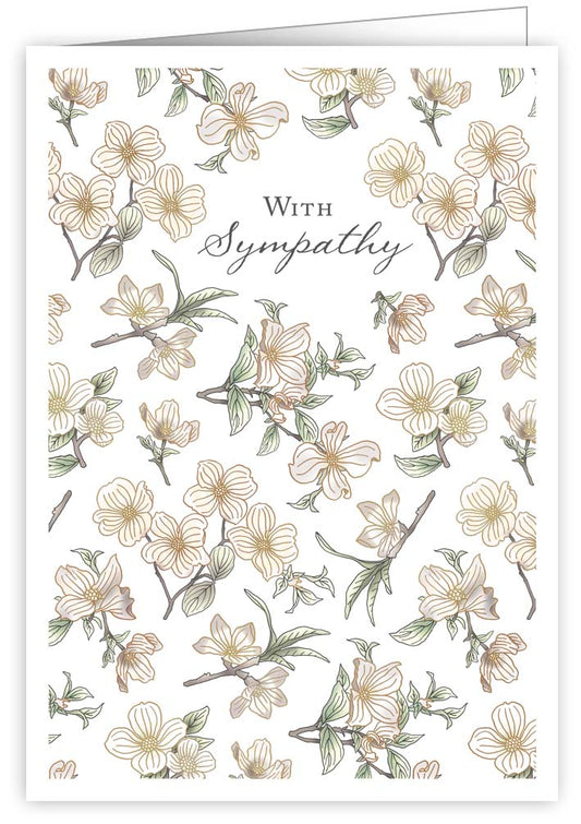 1059-Quire-Cherry Blossoms-Card-Ivory White