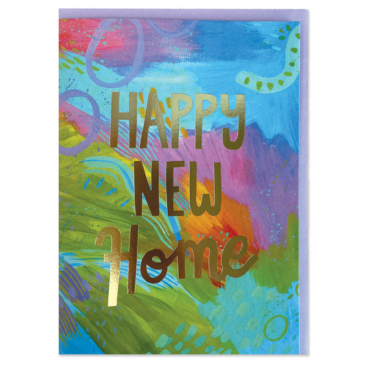 CAN039-Raspberry Blossom-Happy New Home-Card-Canvas Creations