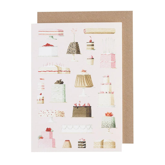 GC002-Laura Stoddart-Cakes-Greeting Cards-Card