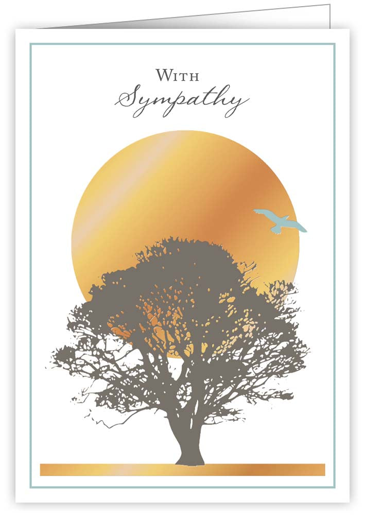 1060-Quire-Tree Silhoutte-Card-Ivory White