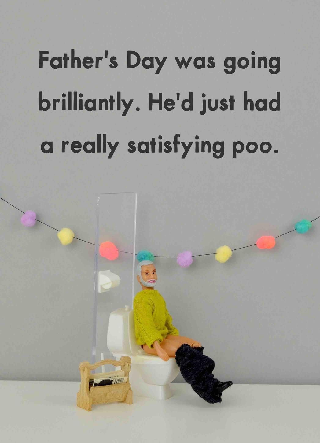 JJOC015-Bold & Bright-Fathers Day Poo-Card-Jeffrey & Janice