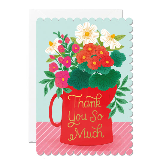 C299-Ricicle Cards-Thank You So Much Vase-Card-