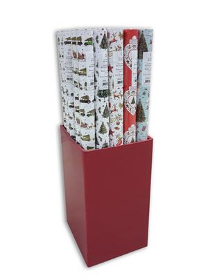 9939-Quire-Assorted Box Of 30 Roll Wraps 5Des 70X300Cm-Xmas Wrap-