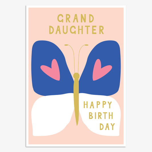 PV047-Think of Me-Grand Daughter Happy Birthday-Card-Pura Vida