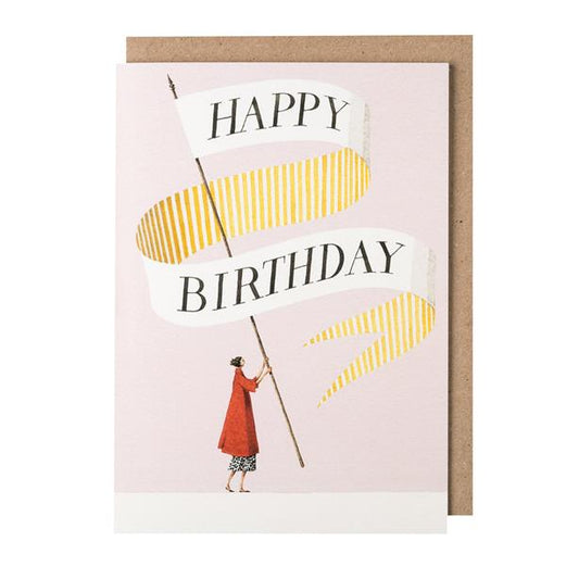 GC032-Laura Stoddart-Happy Birthday Lady-Greeting Cards-Card