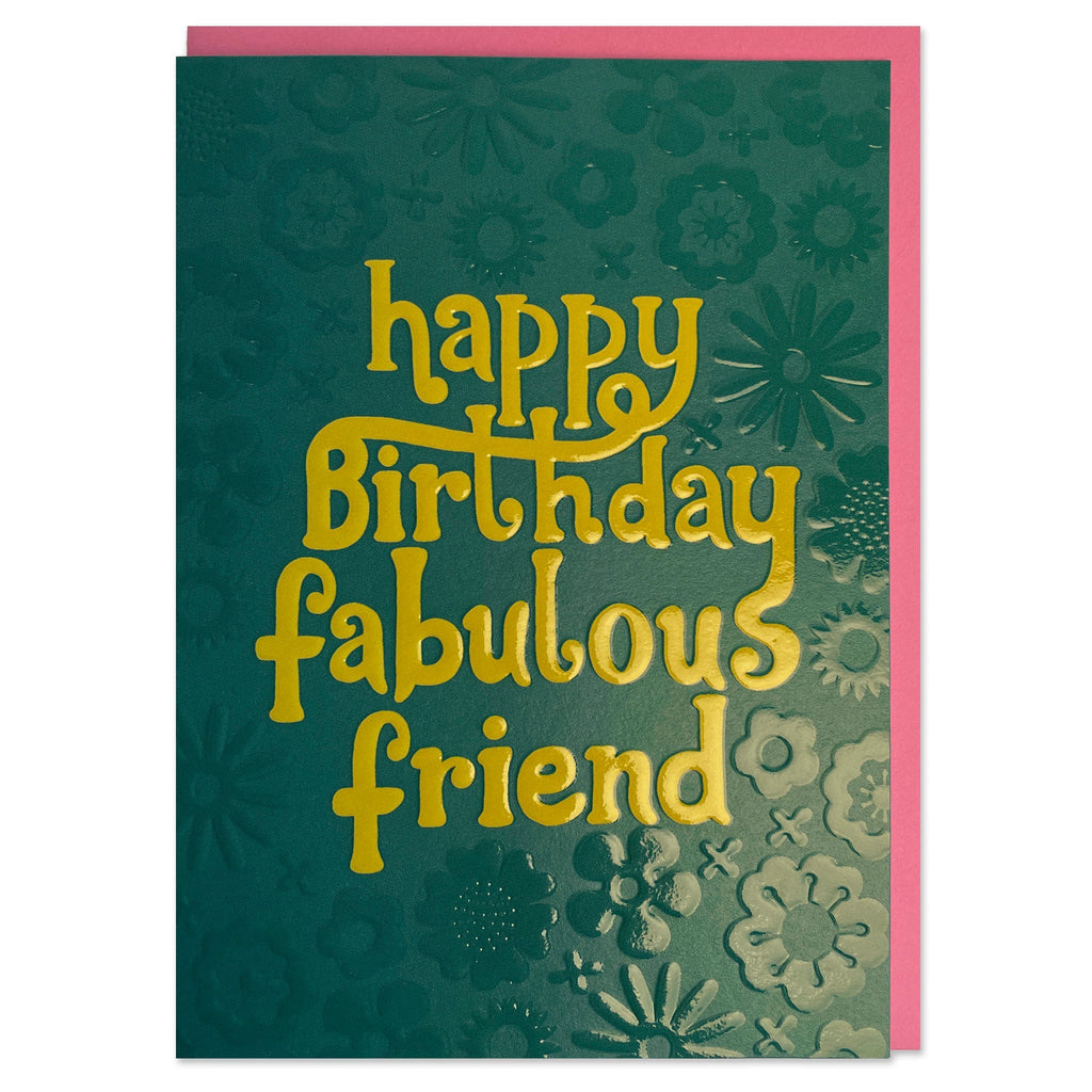 BIG007-Raspberry Blossom-Happy Birthday Fabulous Friend-Card-Big Love