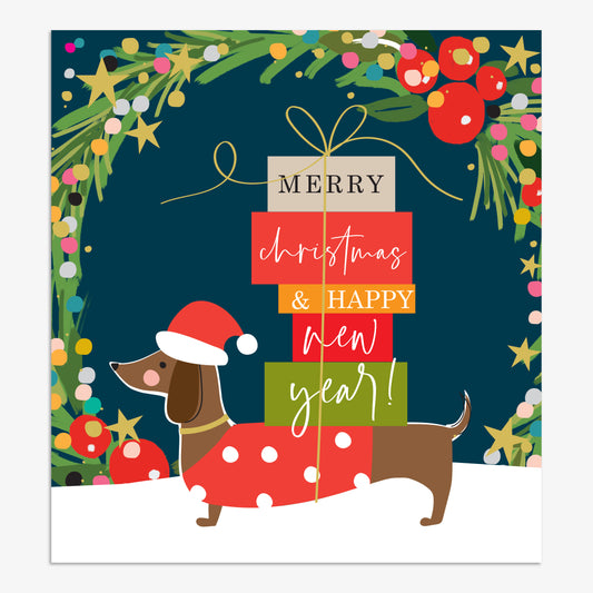 EVX024-Think of Me-& Happy New Year-Xmas Card-Evergreen