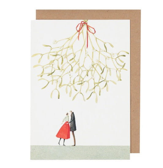 GC052-Laura Stoddart -Christmas Kiss-Xmas Card-