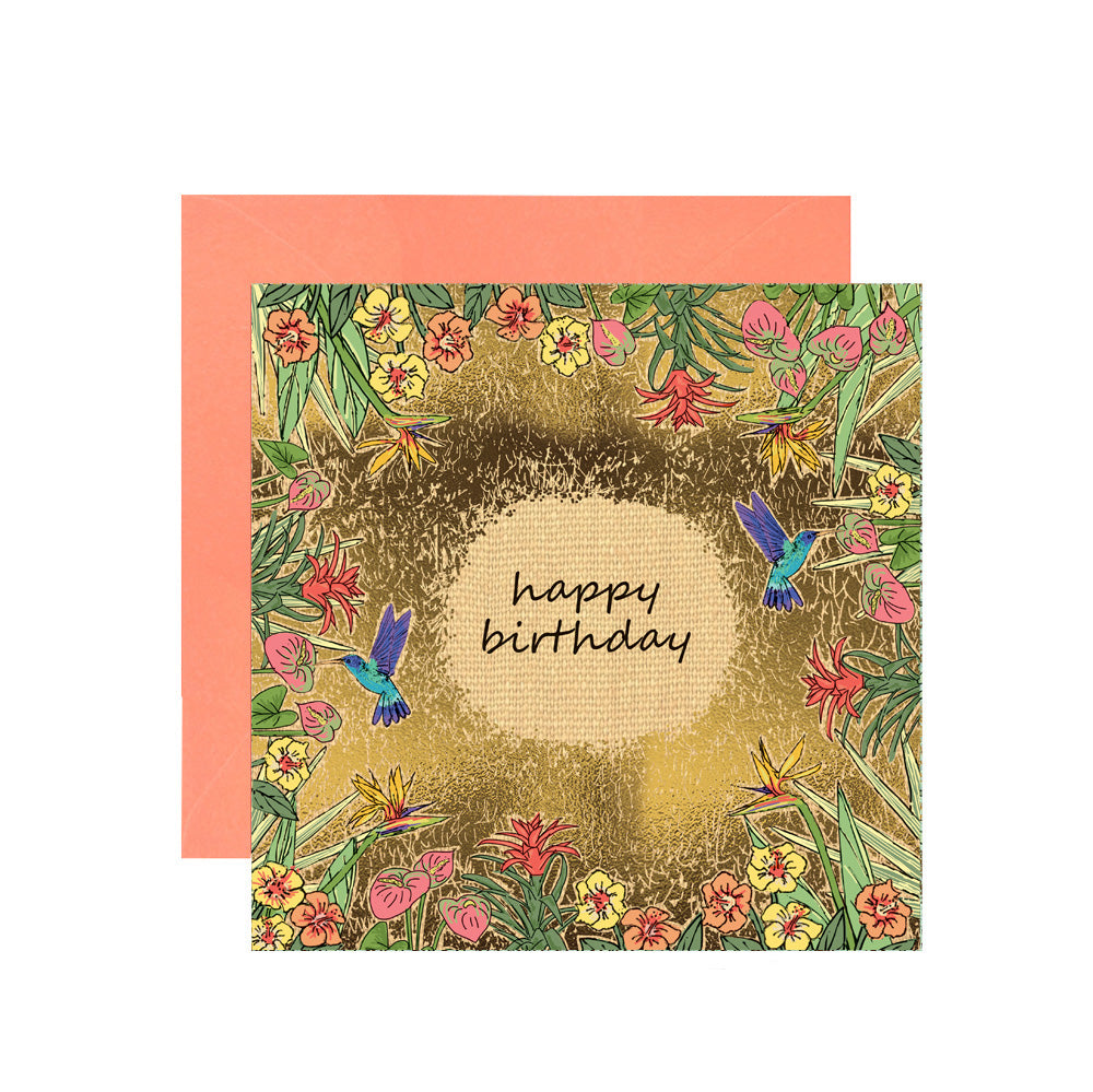 FA062-Apple & Clover-Hb Tropical Flowers-Card-Botanicals