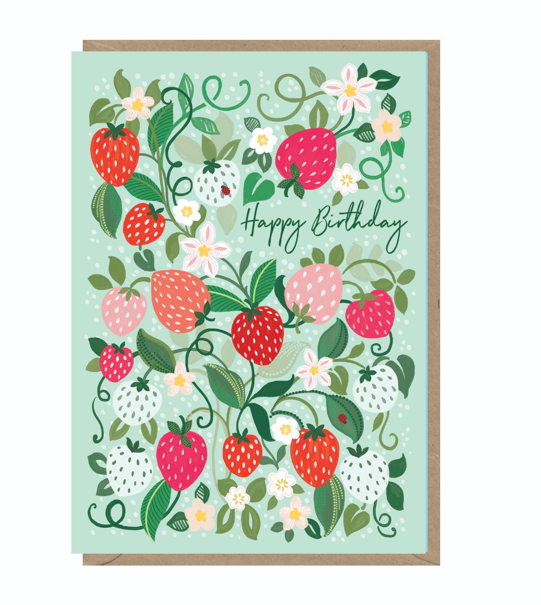 HON017-Earlybird-Strawberries-Card-Honey