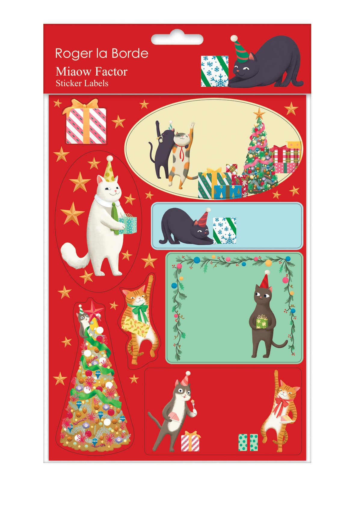 ST082-Roger La B-Miaow Factor-Xmas Stickers-