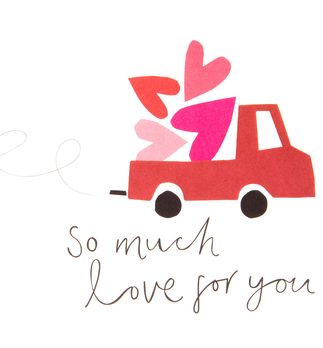 LUV012-Caroline G-So Much Love For You Hearts In Truck-Card-