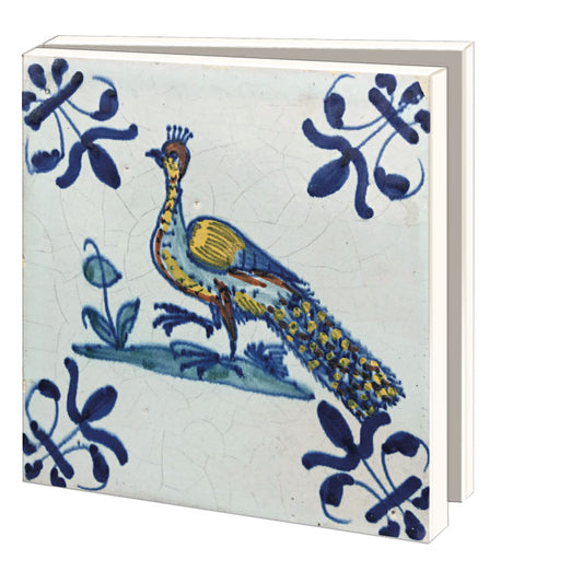 WMC1163-Bekking & Blitz-Birds Het Nederlands Tegelmuseum-10 Notecards With Envelopes Various Designs-Notewallet-