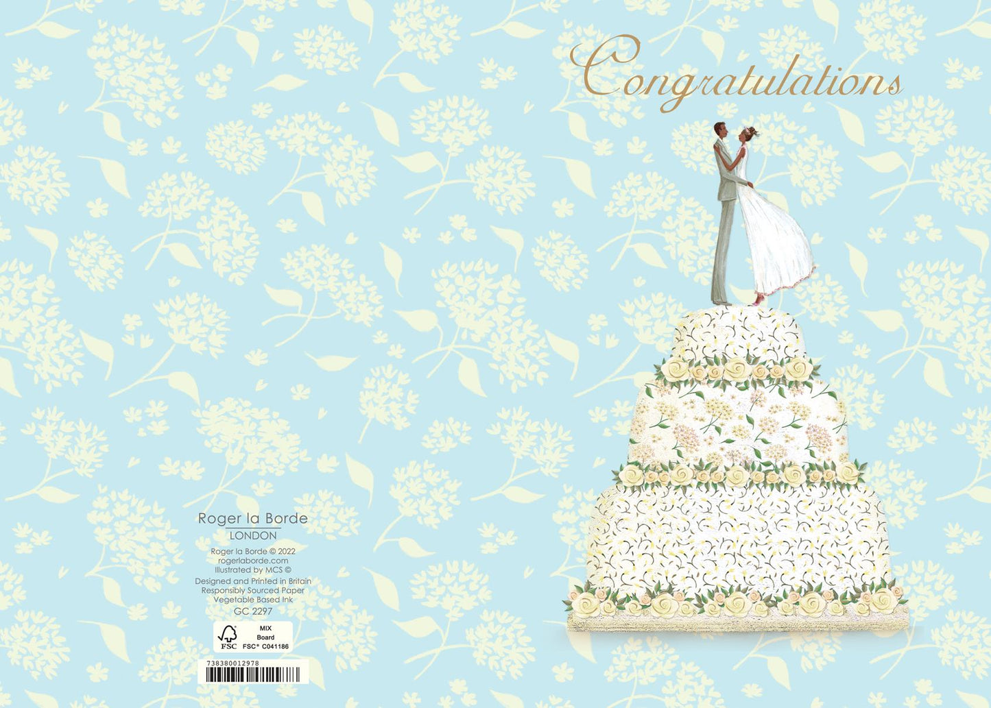 GC2297-Roger La B-Standard Congratulations Wedding-Card-