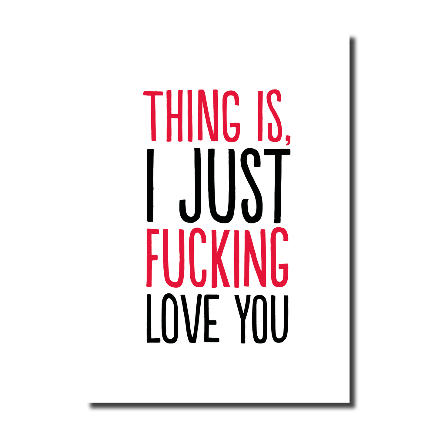 HON498-Buddy Fernandez-Just F�In Love You-Card-Honesty Range