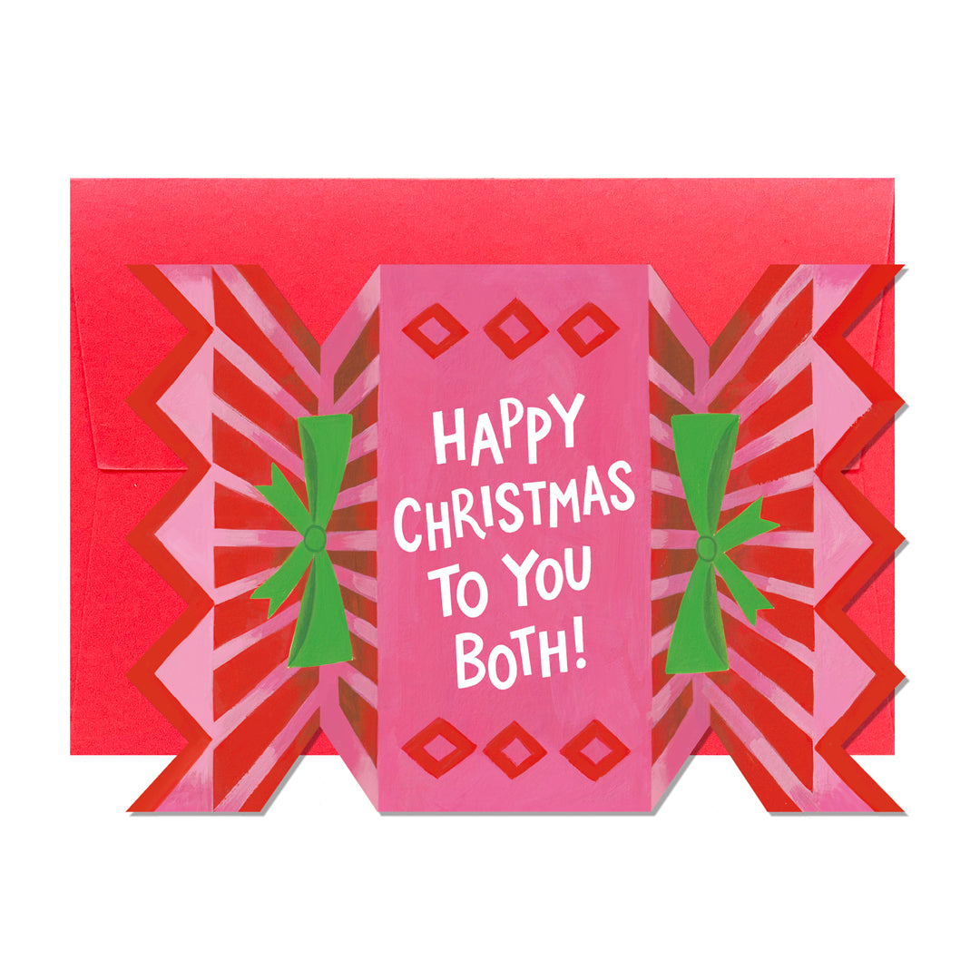 C308-Ricicle Cards-Christmas Cracker-Xmas Card-Jacqui Lee