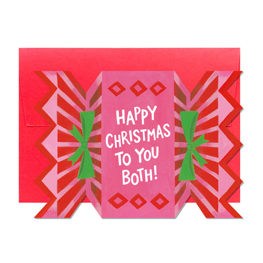 C308-Ricicle Cards-Christmas Cracker-Xmas Card-Jacqui Lee