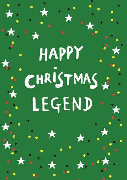 EBX001-Earlybird-Happy Christmas Legend-Xmas Card-Super Fab