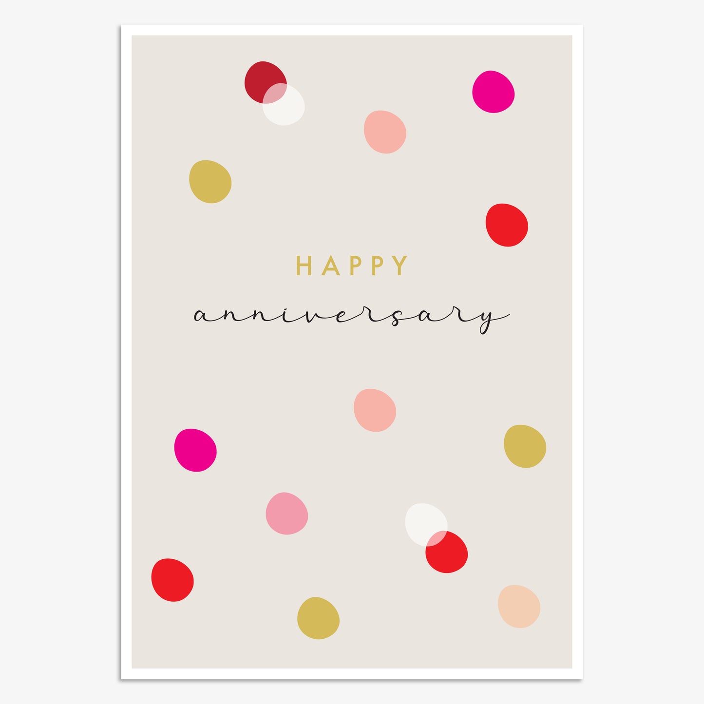 LNA070-Think of Me-Happy Anniversary Spots-Card-Luna