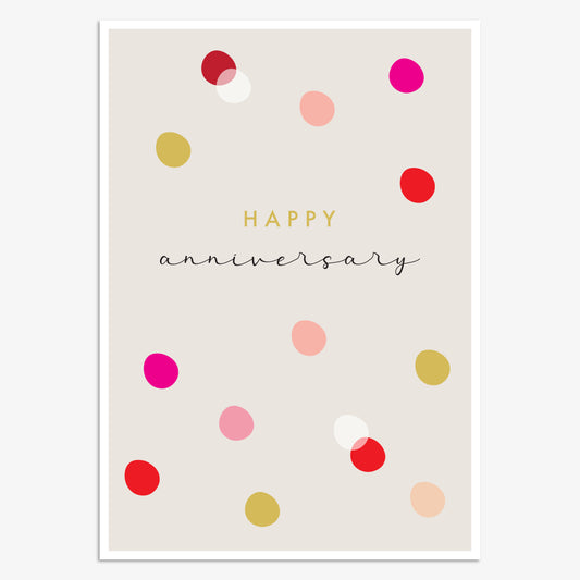 LNA070-Think of Me-Happy Anniversary Spots-Card-Luna