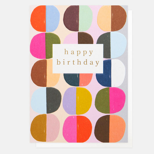 PWK004-Caroline G-Happy Birthday -Card-Pattern Work