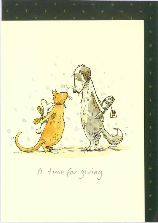 XM071-Two Bad Mice-A Time for Giving-Xmas Card