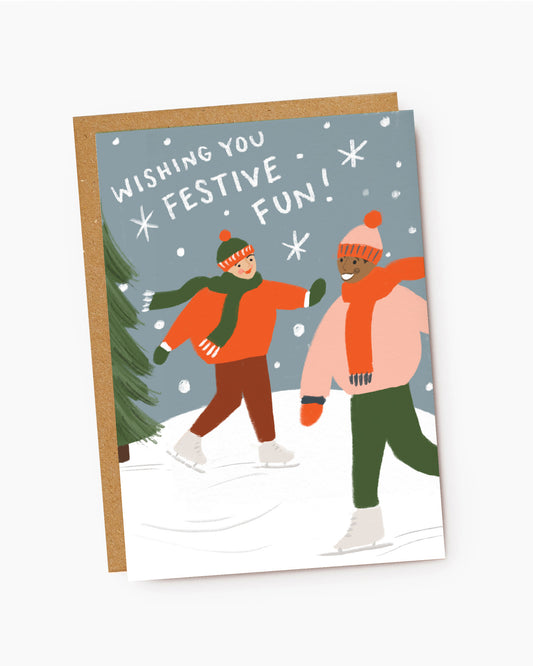 CX245-Jade Fisher-Festive Fun-Xmas Card-Christmas