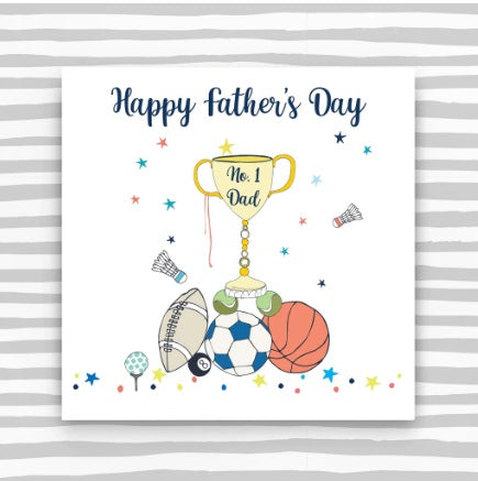 HS081-Molly Mae-Happy Fathers Day No 1 Dad-Card-