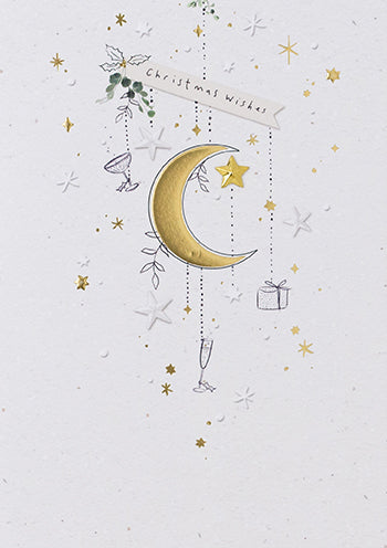 XJX04K-Meraki-Moon-Xmas Card-Joyeux Noel