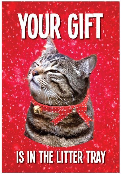 XKMK1601-Kiss Me Kwik-Litter-Xmas Card-